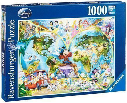 Mappamondo Disney Puzzle 1000 pezzi Ravensburger (15785) - 5