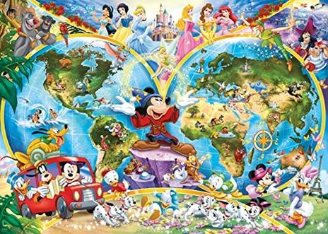 Mappamondo Disney Puzzle 1000 pezzi Ravensburger (15785) - 14
