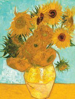 Ravensburger - Puzzle Van Gogh: Vaso di girasoli, Art Collection, 1000 Pezzi, Puzzle Adulti