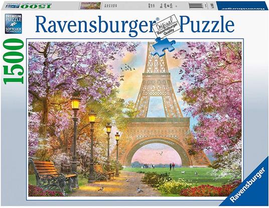 Ravensburger - Puzzle Amore a Parigi, 1500 Pezzi, Puzzle Adulti - 5