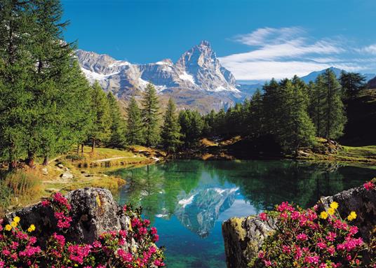 Ravensburger - Puzzle Lago Alpino Con Cervino , 1500 Pezzi, Puzzle Adulti - 4