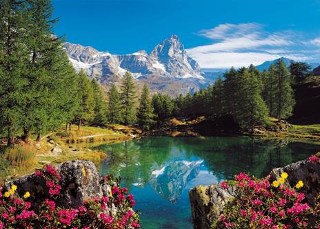 Ravensburger - Puzzle Lago Alpino Con Cervino , 1500 Pezzi, Puzzle Adulti - 7