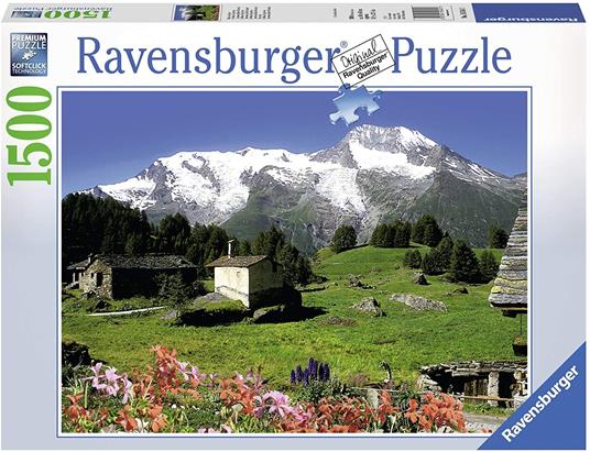 Ravensburger - Puzzle Lago Alpino Con Cervino , 1500 Pezzi, Puzzle Adulti - 10