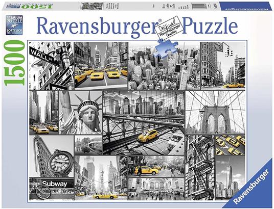Puzzle 1500 pezzi Macchie di colore a New York (16354) - 2