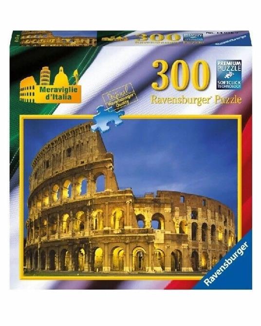 Ravensburger - Puzzle Colosseo, Collezione Italian Classics, 300 Pezzi, Puzzle Adulti