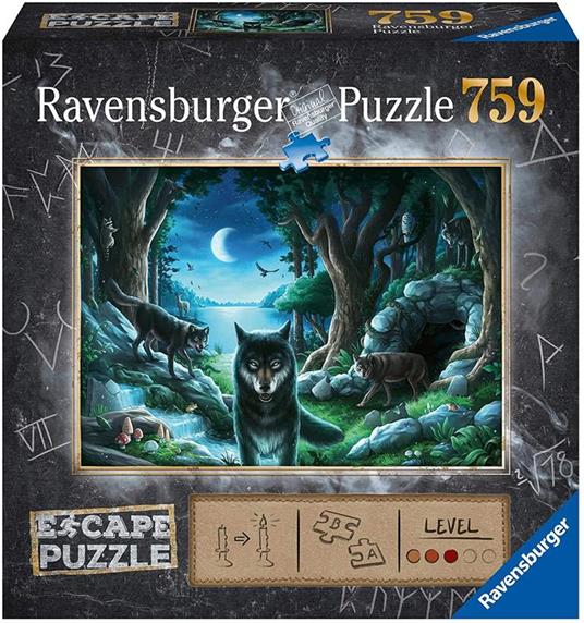 Ravensburger Puzzle Il Branco di Lupi, Escape Puzzle, 759 pezzi, Puzzle Adulti - 2