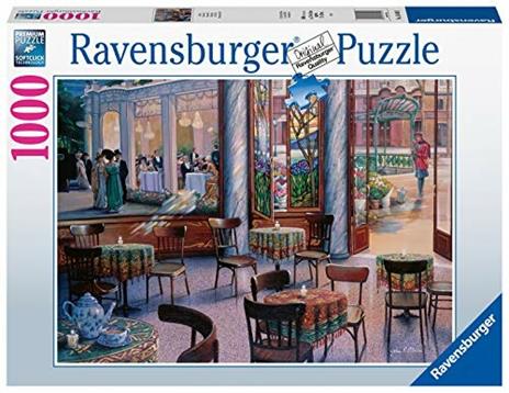 Ravensburger Puzzle Pausa Caffè Puzzle 1000 pz Fantasy, Puzzle per Adulti - 3