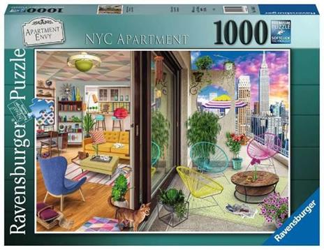 Ravensburger - Puzzle NYC Apartment, 1000 Pezzi, Puzzle Adulti - 2