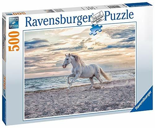 Ravensburger - Puzzle Cavallo in Spiaggia, 500 Pezzi, Puzzle Adulti -  Ravensburger - Puzzle 500 pz - Puzzle da 300 a 1000 pezzi - Giocattoli