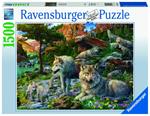 Ravensburger - Puzzle Lupi in primavera, 1500 Pezzi, Puzzle Adulti