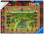 Ravensburger - Puzzle Mappa di Hogwarts, 1500 Pezzi, Puzzle Adulti