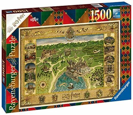 Ravensburger - Puzzle Mappa di Hogwarts, 1500 Pezzi, Puzzle Adulti - 2