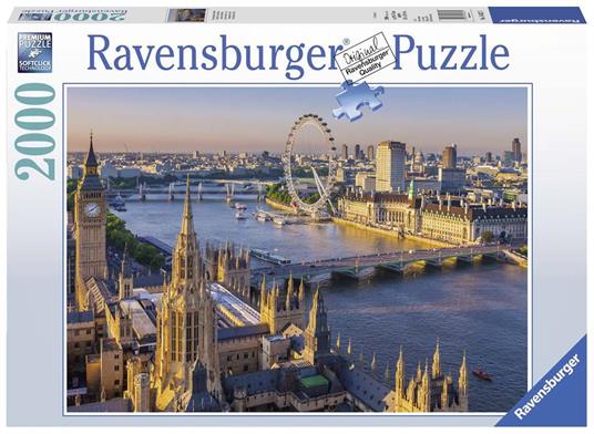 Ravensburger - Puzzle Atmosfera londinese, 2000 Pezzi, Puzzle Adulti