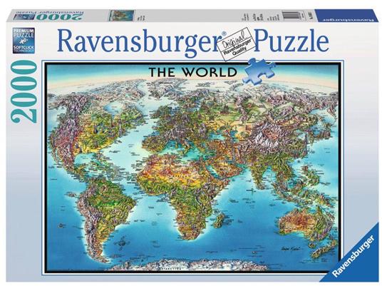 World Map Puzzle 2000 pezzi Ravensburger (16683) - 2