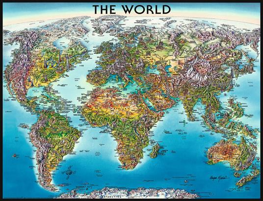 World Map Puzzle 2000 pezzi Ravensburger (16683) - 4