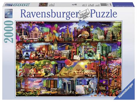 Ravensburger - Puzzle Miracoloso mondo dei libri, 2000 Pezzi, Puzzle Adulti - 3