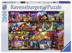 Ravensburger - Puzzle Miracoloso mondo dei libri, 2000 Pezzi, Puzzle Adulti