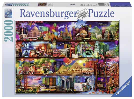Ravensburger - Puzzle Miracoloso mondo dei libri, 2000 Pezzi, Puzzle Adulti - 2
