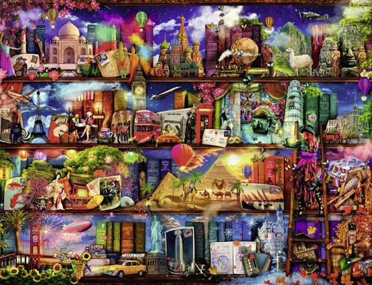 Ravensburger - Puzzle Miracoloso mondo dei libri, 2000 Pezzi, Puzzle Adulti - 4