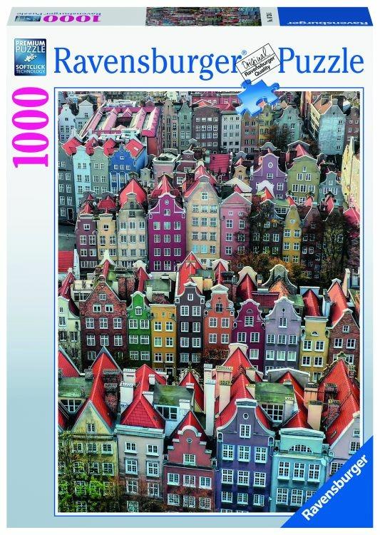 Ravensburger - Puzzle Danzica, Pologne, 1000 Pezzi, Puzzle Adulti