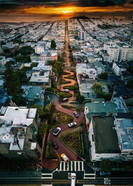 Ravensburger - Puzzle San Francisco Lombard Street, Collezione Beautiful Skylines, 1000 Pezzi, Puzzle Adulti - 2