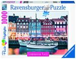 Ravensburger - Puzzle Copenhagen, Danimarca, Collezione Scandinavian Places, 1000 Pezzi, Puzzle Adulti