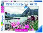 Ravensburger - Puzzle Lofoten, Norvegia, Collezione Scandinavian Places, 1000 Pezzi, Puzzle Adulti