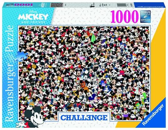 Ravensburger - Puzzle Mickey Collezione Challenge 1000 Pezzi Puzzle Adulti