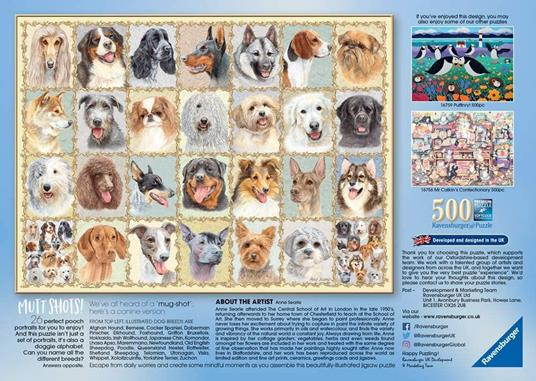 Puzzle Ravensburger Ritratti di cani 500 pezzi - 2