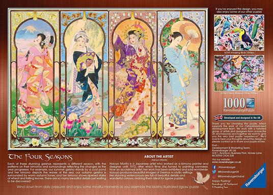 Ravensburger - Puzzle Le quattro stagioni, 1000 Pezzi, Puzzle Adulti - 3