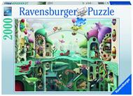 Ravensburger - Puzzle Se i pesci potessero camminare, 2000 Pezzi, Puzzle Adulti