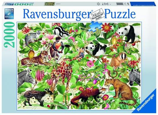 Ravensburger - Puzzle Giungla, 2000 Pezzi, Puzzle Adulti