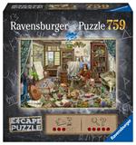 Ravensburger Puzzle L'Atelier dell'Artista, Escape Puzzle, 759 pezzi, Puzzle Adulti