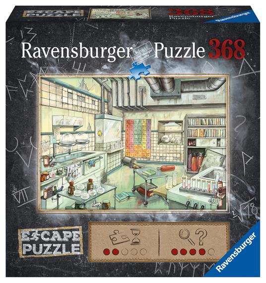 Ravensburger Puzzle Il laboratorio dell'alchimista, Escape Kids, 368 pezzi, Puzzle Bambini, età raccomandata 9+