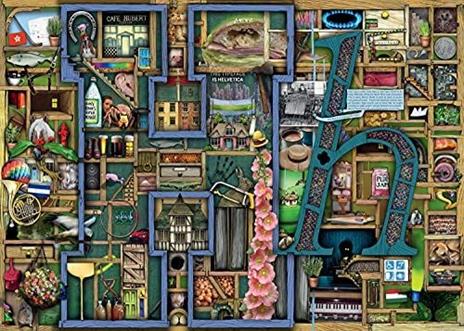 Ravensburger - Puzzle Colin Thompson Awesome Alphabet H, Collezione Colin Thompson, 1000 Pezzi, Puzzle Adulti - 2