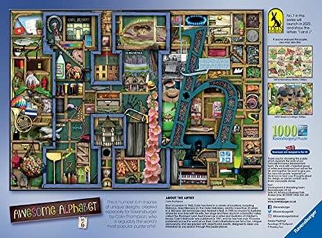 Ravensburger - Puzzle Colin Thompson Awesome Alphabet H, Collezione Colin Thompson, 1000 Pezzi, Puzzle Adulti - 3