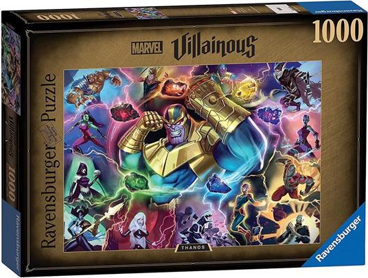 Ravensburger - Puzzle Villainous: Thanos, Collezione Villainous, 1000  Pezzi, Puzzle Adulti - Ravensburger - Marvel Villainous - Puzzle da 1000 a  3000 pezzi - Giocattoli