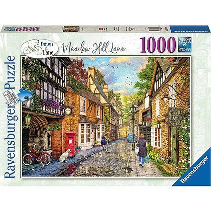 Ravensburger - Puzzle Medow Hill Lane, 1000 Pezzi, Puzzle Adulti