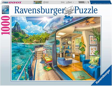 Ravensburger - Puzzle Crociera ai tropici, 1000 Pezzi, Puzzle Adulti - 2