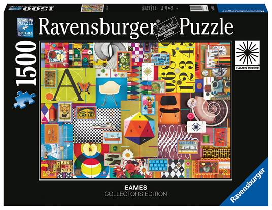 Ravensburger - Puzzle Eames House of Cards, 1500 Pezzi, Puzzle Adulti