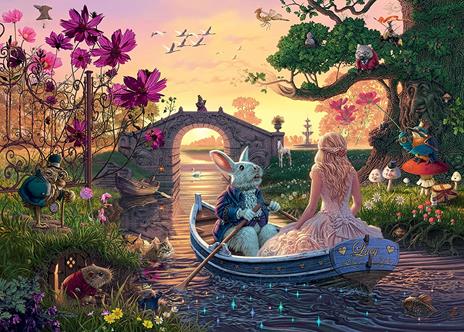 Ravensburger - Enchanted Lands, Il paese delle meraviglie, Look and find, 1000 Pezzi, Puzzle Adulti - 3