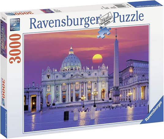 Ravensburger - Puzzle Basilica di San Pietro, 3000 Pezzi, Puzzle Adulti - 8