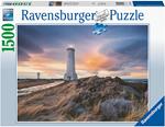 Ravensburger - Puzzle Cielo magico sopra il faro Akranes, Islanda, 1500 Pezzi, Puzzle Adulti
