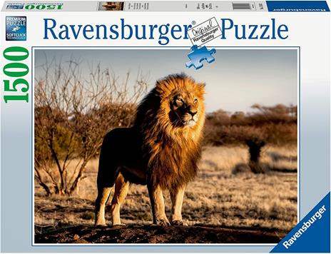 Ravensburger - Puzzle Il leone, re degli animali, 1500 Pezzi, Puzzle Adulti