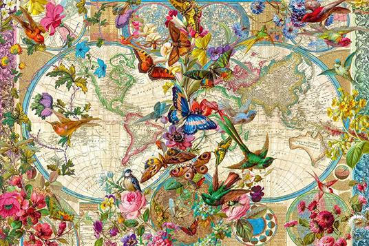 Ravensburger - Puzzle Mappamondo Flora e Fauna, 3000 Pezzi, Puzzle Adulti - 2