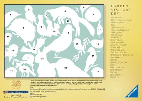 Ravensburger - Puzzle I Visitatori del Giardino, 500 Pezzi, Puzzle Adulti - 4