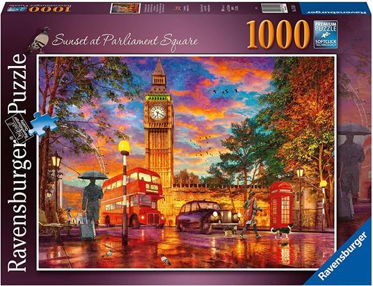 Ravensburger - Puzzle Piazza del Parlamento, Londra, 1000 Pezzi, Puzzle  Adulti - Ravensburger - Puzzle 1000 pz - illustrati - Puzzle da 1000 a 3000  pezzi - Giocattoli