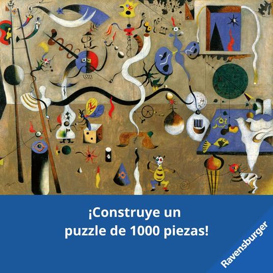 Ravensburger - Puzzle Mirò: Harlequin Carnival, Art Collection, 1000 Pezzi, Puzzle Adulti - 2