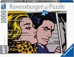 Ravensburger - Puzzle Lichtenstein: In the Car, Art Collection, 1000 Pezzi, Puzzle Adulti
