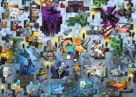 Ravensburger - Puzzle Minecraft Mobs, 1000 Pezzi, Puzzle Adulti